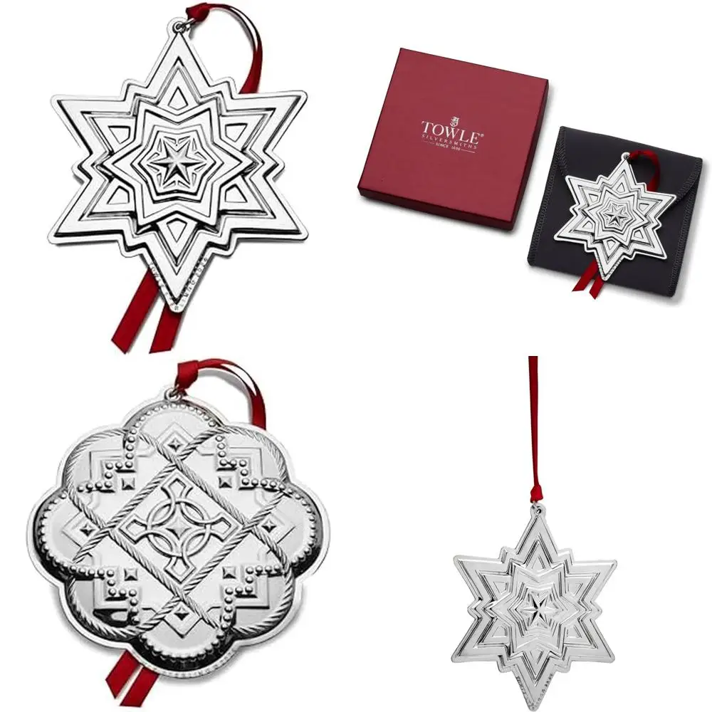 

Sterling Silver Star Ornament 28th Edition, Timeless Elegance for 2024 Holiday Decor