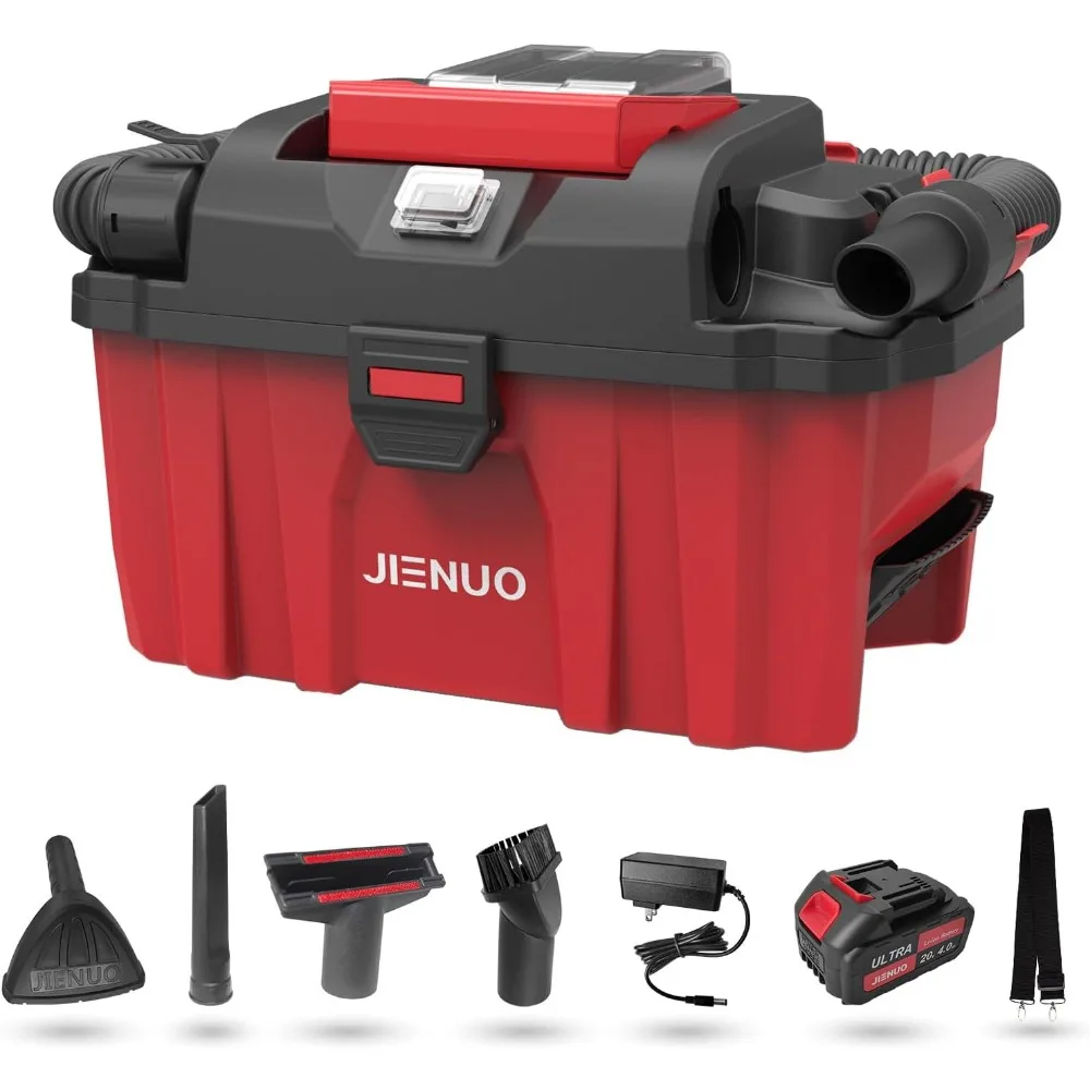 

Cordless Wet Dry Vacuum Cleaner 20V 4.0Ah Battery Blower Function 2.5 Gallon Portable for Car Home Garage