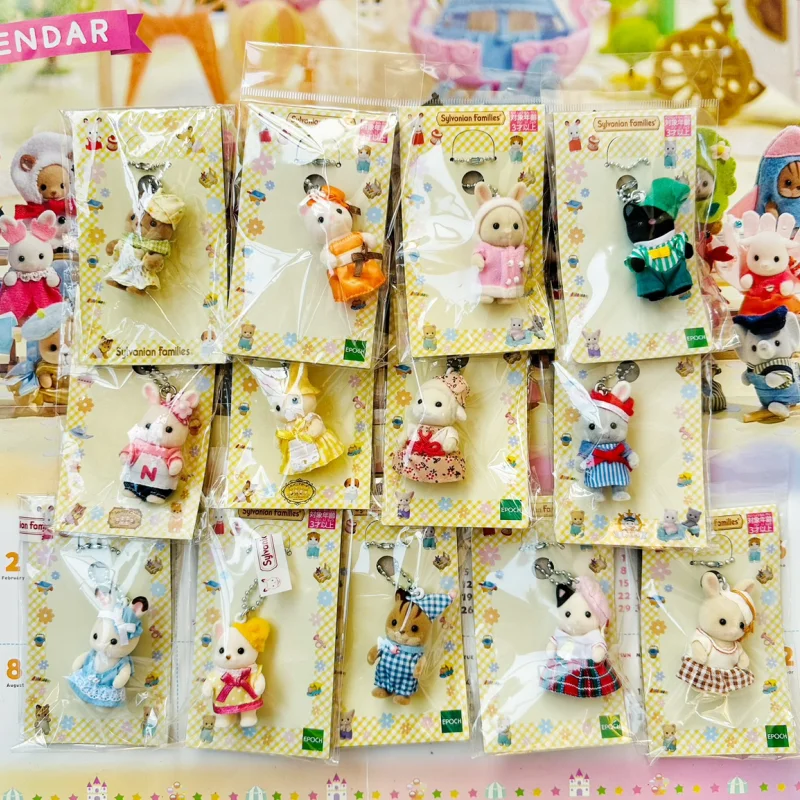 

Genuine Sylvanian Families Character Action Doll Limited Edition Keychain Character Room Decoration Children Birthday Gifts Toy