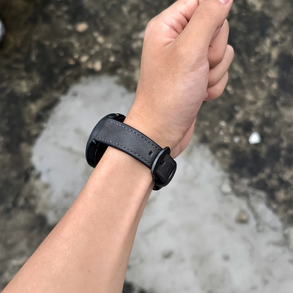Strap for Samsung Galaxy Watch - Leather Classic Strap recension och pris