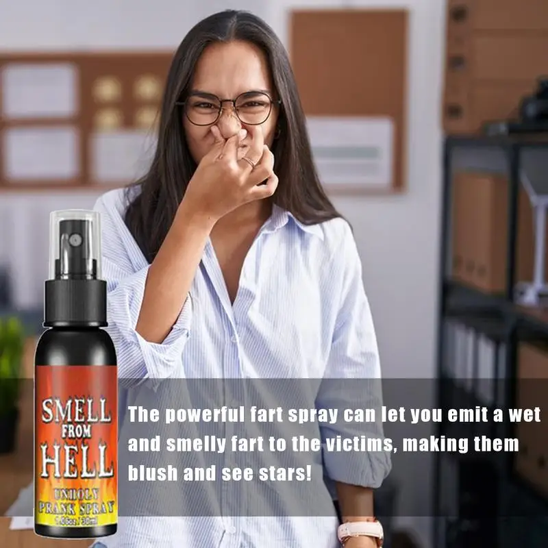 Spray per scoregge da 30 ml Odore dell'Inferno Spray Puant Spray per scoregge a lunga durata per scherzi Liquido Assfart Regali divertenti per bavaglini
