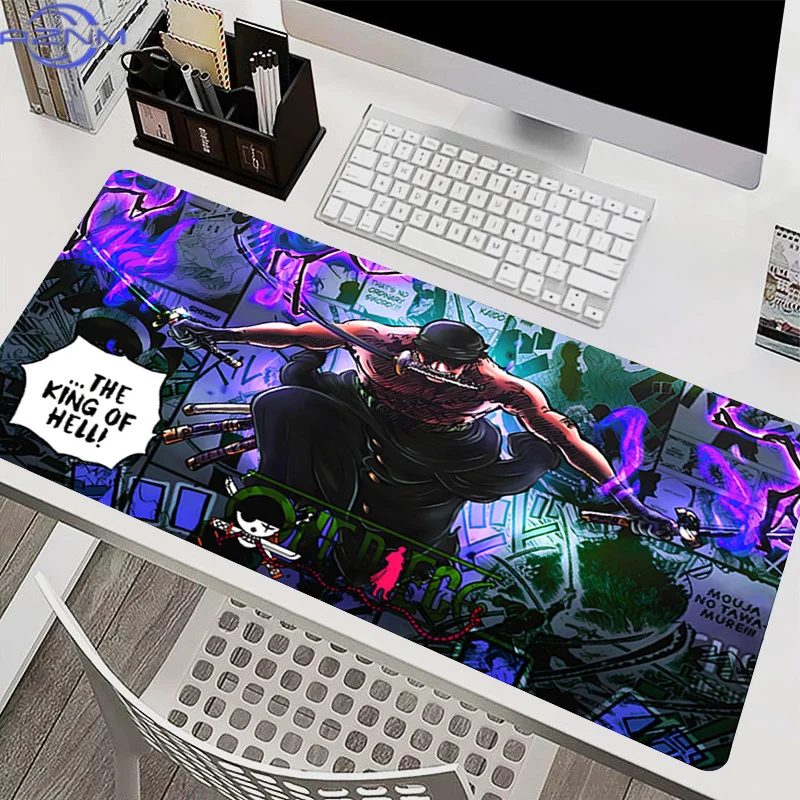 Mouse Pad Large Extended Gaming MousePad Non Slip Carpet O-one P-piece Zoro Japanese samurai table mat Rubber Computer MousePad