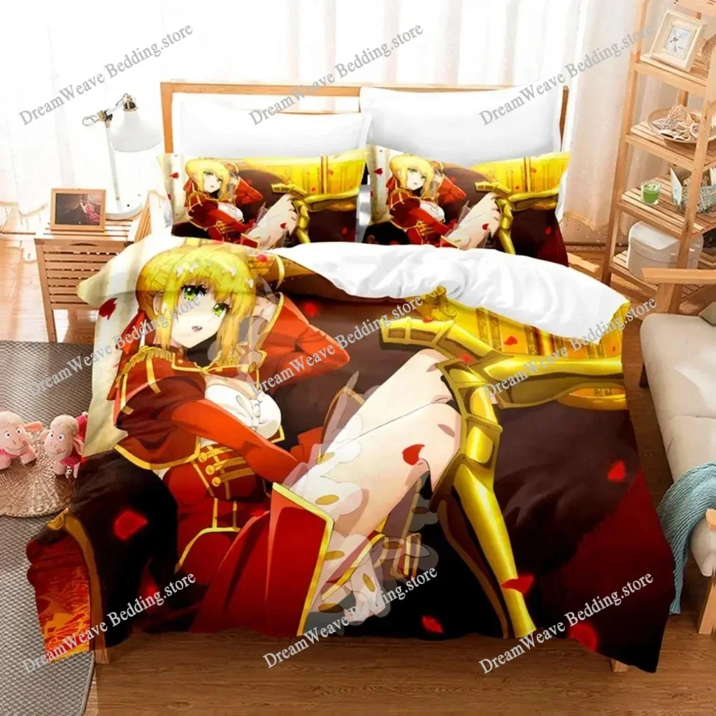 

3D Printed Anime Fate EXTRA Bedding Set Duvet Cover Bedroom Comforter Single Twin King _Size Quilt Cover Home Textiles