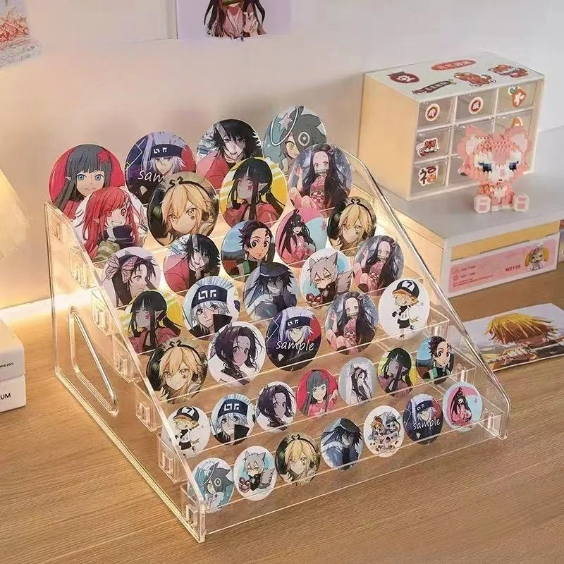 Jewelry Display Stand Transparent Figure Storage Multi-layer Acrylic Millet Badge Cosmetics Desktop Shelf Jewelry Box Organizer
