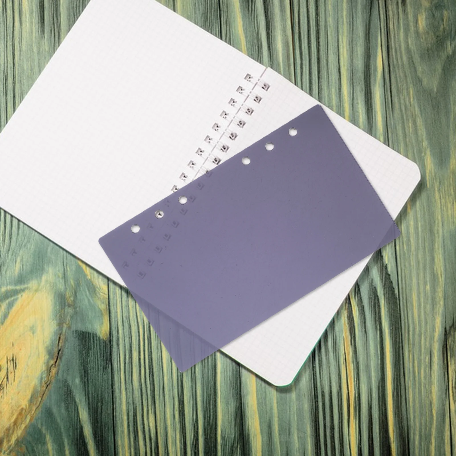 A6 capa de pasta de folhas soltas acrílico recarregável 6 buracos portátil diário planejador pasta de arquivo organizador para viagens de escritório em casa