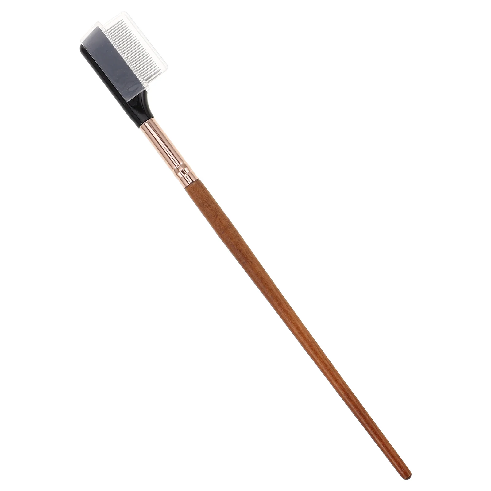 

Wooden Handle Eyelash Brush Metal Comb Fine Steel Needles for False Lashes Natural Lash Definition Eyebrow Grooming Tool Eye
