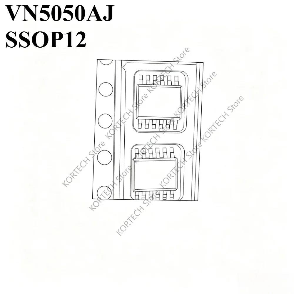10pcs/Lot Brand new original VN5050AJ SSOP12 bcm computer fragile rear fog lamp chip