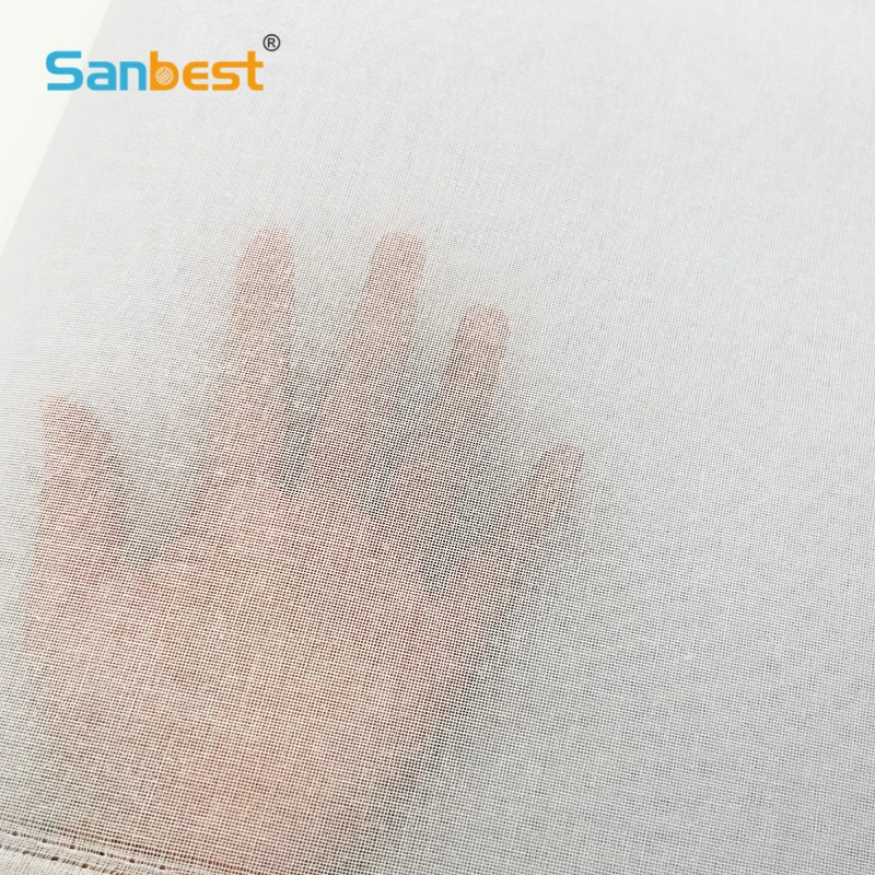 Sanbest Resin Interlining Cloth Interlin Adhesive Resin Interlins Hard Interlin Woven Interlin 3836 Shoe and Hat Interlinings