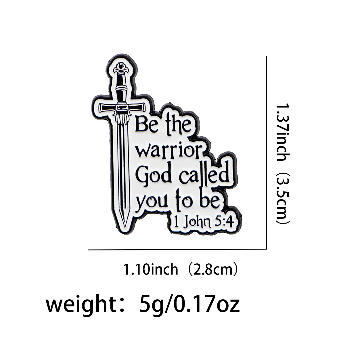 Jesus Quotes Enamel Pin Alice in Wonderland Brooch Pines Lapel Pins Badges on Backpack Clothing Accessories Fashion Jewelry Gift view 3