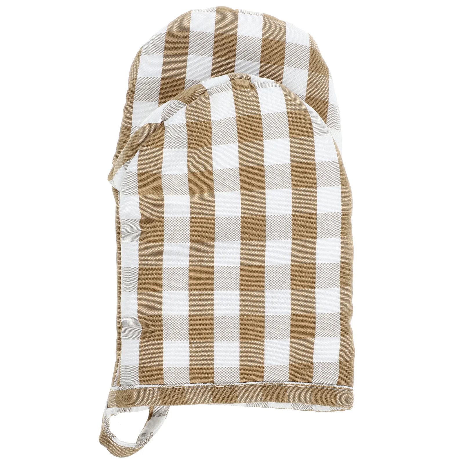 

Cotton Resistant Heat Resistant Gloves Kids Oven Gloves for Kitchen Microwave Safe Thicken Insulated Baking Plaid