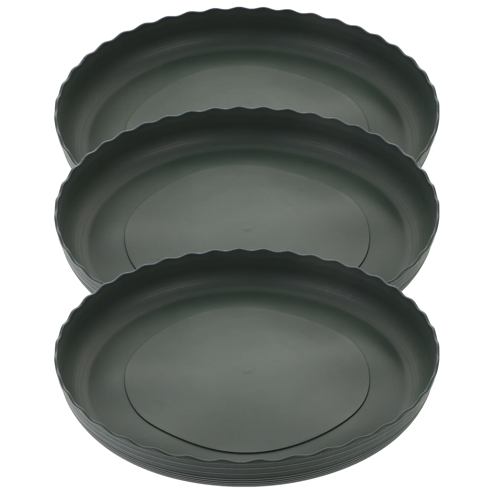 

3pcs Plastic Plant Round 5 Gallon Drip Tray For Bonsai Succulents Flower Pot Base Garden Balcony Decor Saucer Holder Plants Pots