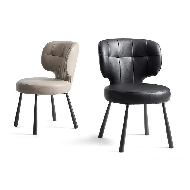 Foshan manufacturer Italian minimalist dining chair high feeling home chair designer model room dining table chair back chair st