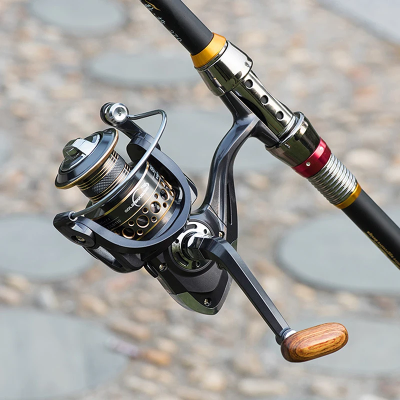 1Pc Spinning Fishing Reels For Saltwater Freshwater Metal Spool Left/Right Interchangeable Trout Carp Fishing Tackle