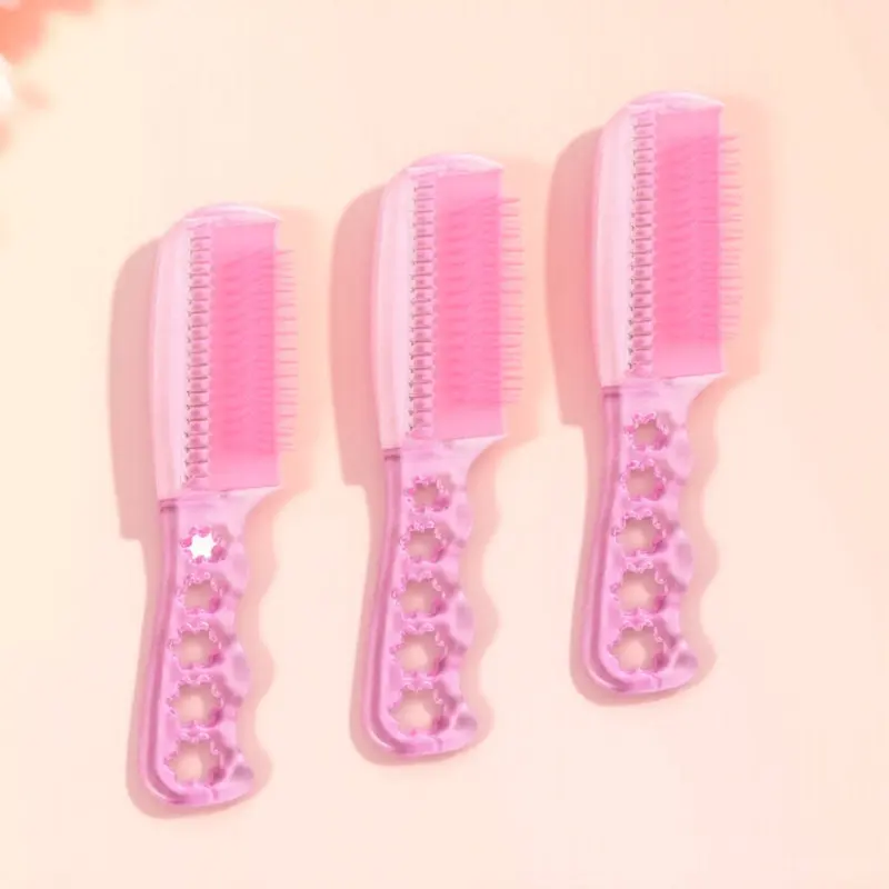 3Pcs Synthetic Brush Wire Comb Lightweight Portable Hair Extension Brush for Styling Hair Comb Hairbrush