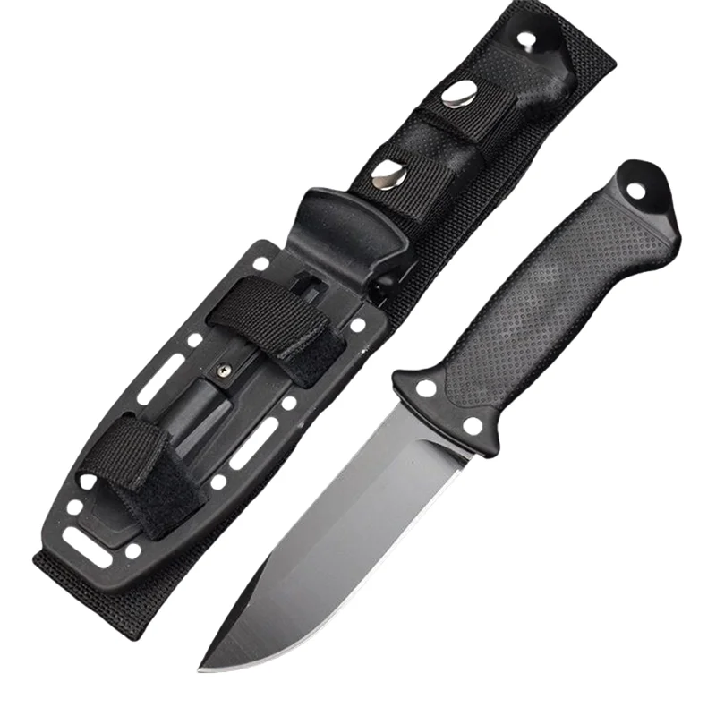 

Multi-functional hunting knife, outdoor high-hardness straight knife, camping and mountain climbing emergency rescue tool