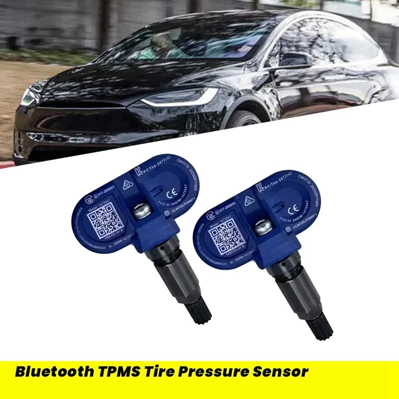 New 2Pcs Bluetooth TPMS Sensor 1490701-01-B For Tesla Model 3 Y X S 2020-2024 Tire Pressure Sensor Monitor 1490750-00-A