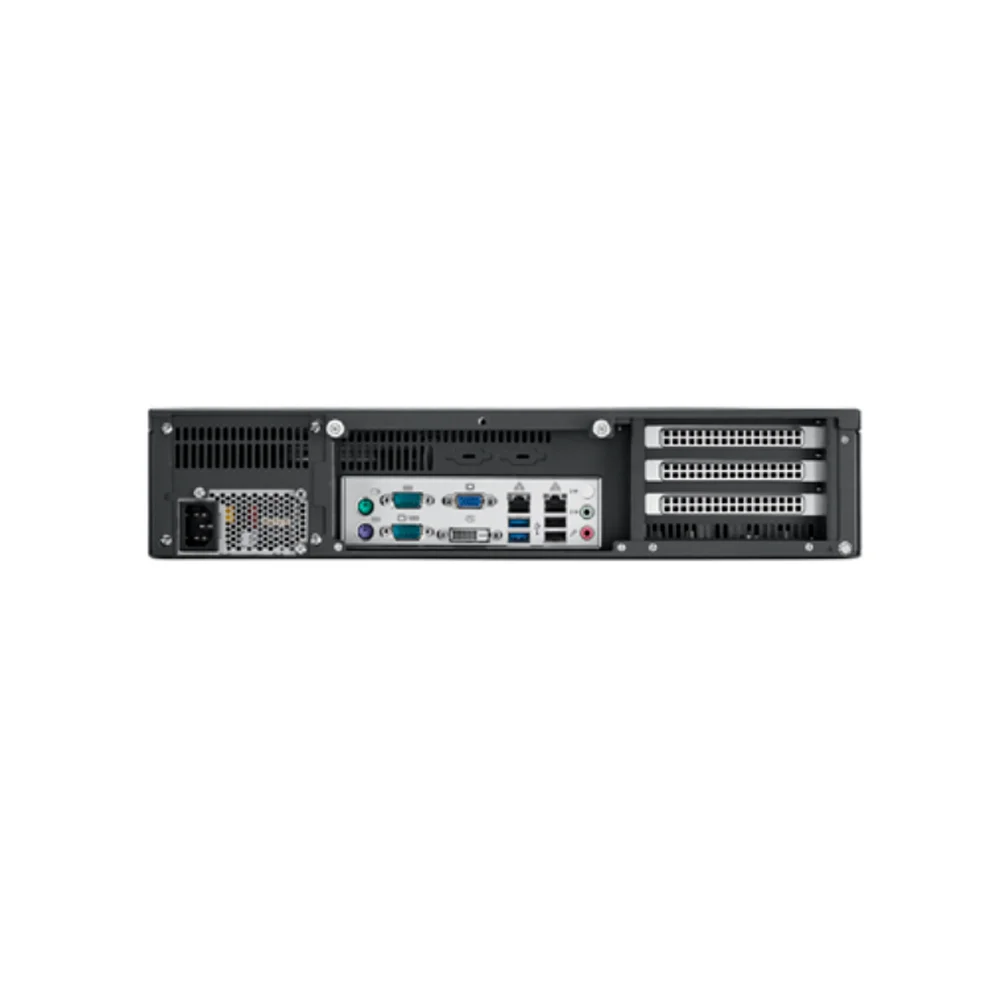 Advantech-Chassi do servidor IPC, caixa do computador, montagem em rack, profundidade curta, suporta ATX, placas-mãe microATX, 2U, ACP-2020