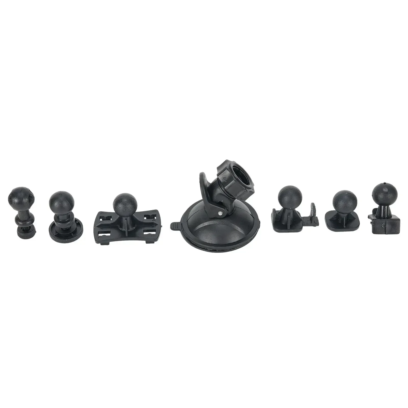 

Car Driving Recorder Bracket 1 Cam Mount Holder 6 Adapters 100g Weight Plastic Material Easy Install And Removal