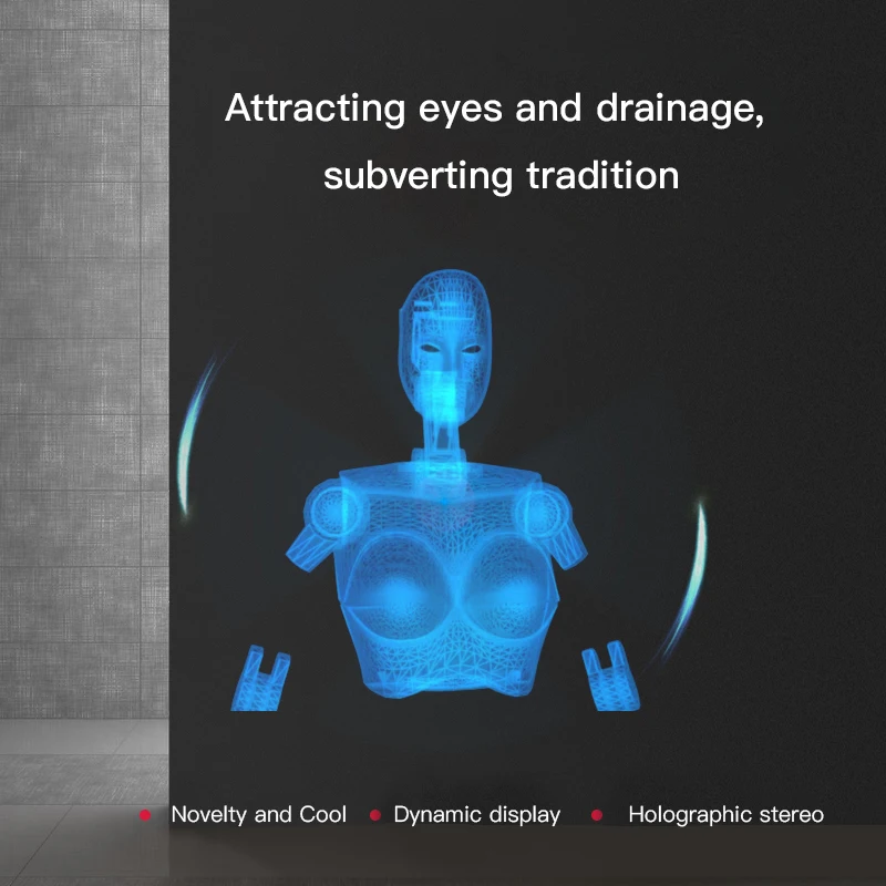 Imagem -02 - Projetor 3d Holográfico Rotary Imaging Fan Screen Display Led Screenless Máquina de Publicidade Estéreo