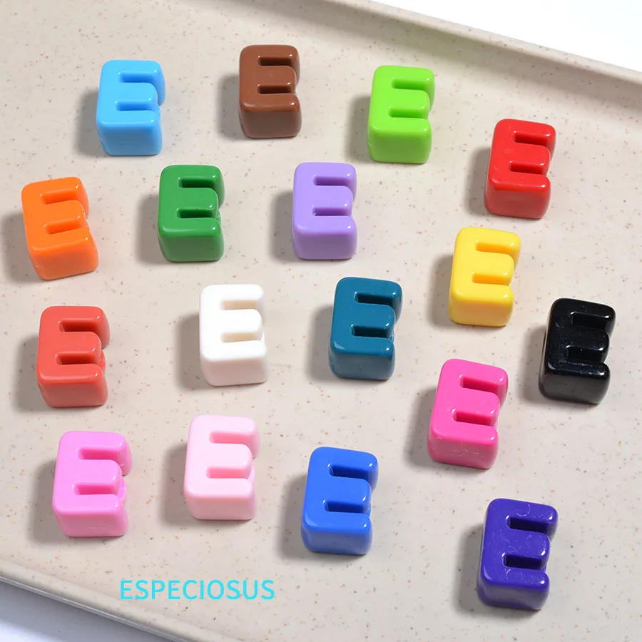 Multi Color Big Hole Acrylic Letter Beads Children Handcraft Ornament Alphabet Spacer Necklace Accssories DIY Jewelry Department image 3