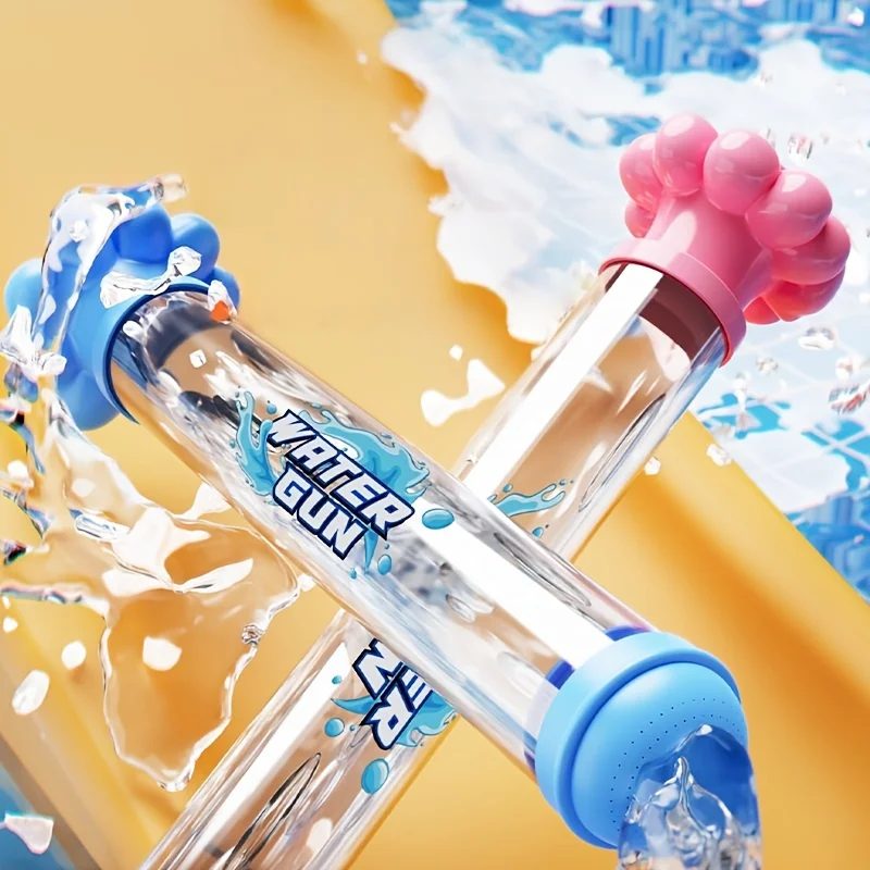 Pistola de Agua con Forma de Fuegos Artificiales para Niños, Juguete de Verano para Piscina y Playa, Pistola de Agua con Bomba de Tirar y Rociador Poroso