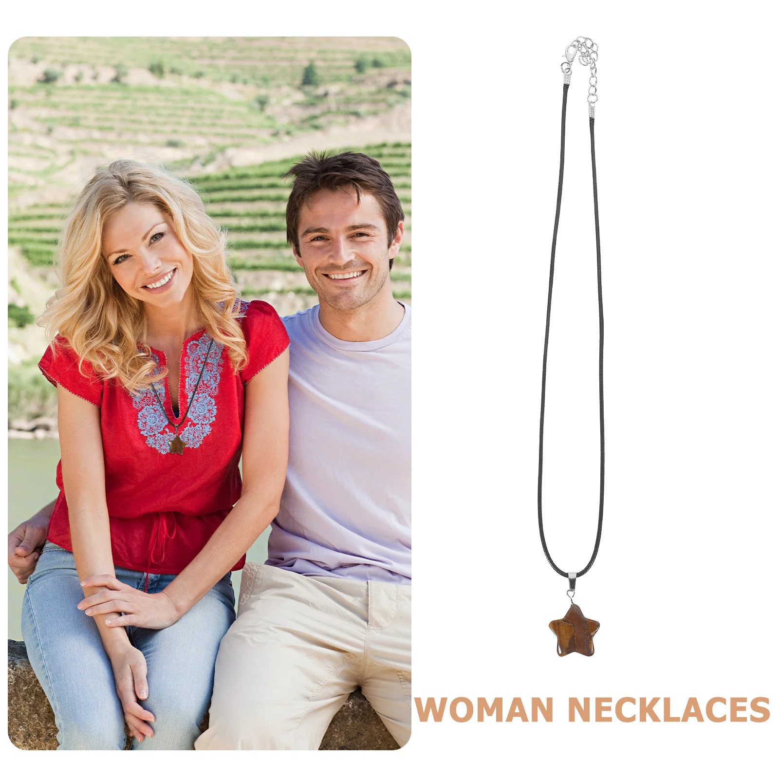 

Ожерелье с подвеской в виде звезды, нежная стильная веревка, подвесное элегантное женское ожерелье для свадьбы, дня рождения, дня Святого Валентина