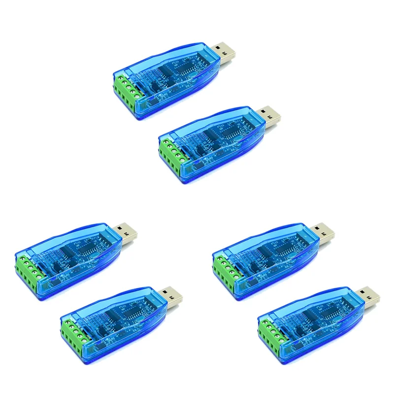 

【Горячая продажа】6 шт. преобразователь USB в RS485, изолирующий модуль, обновление промышленного телевизора, защита от электростатического разряда CH340E, стандартный разъем RS-485, кабан