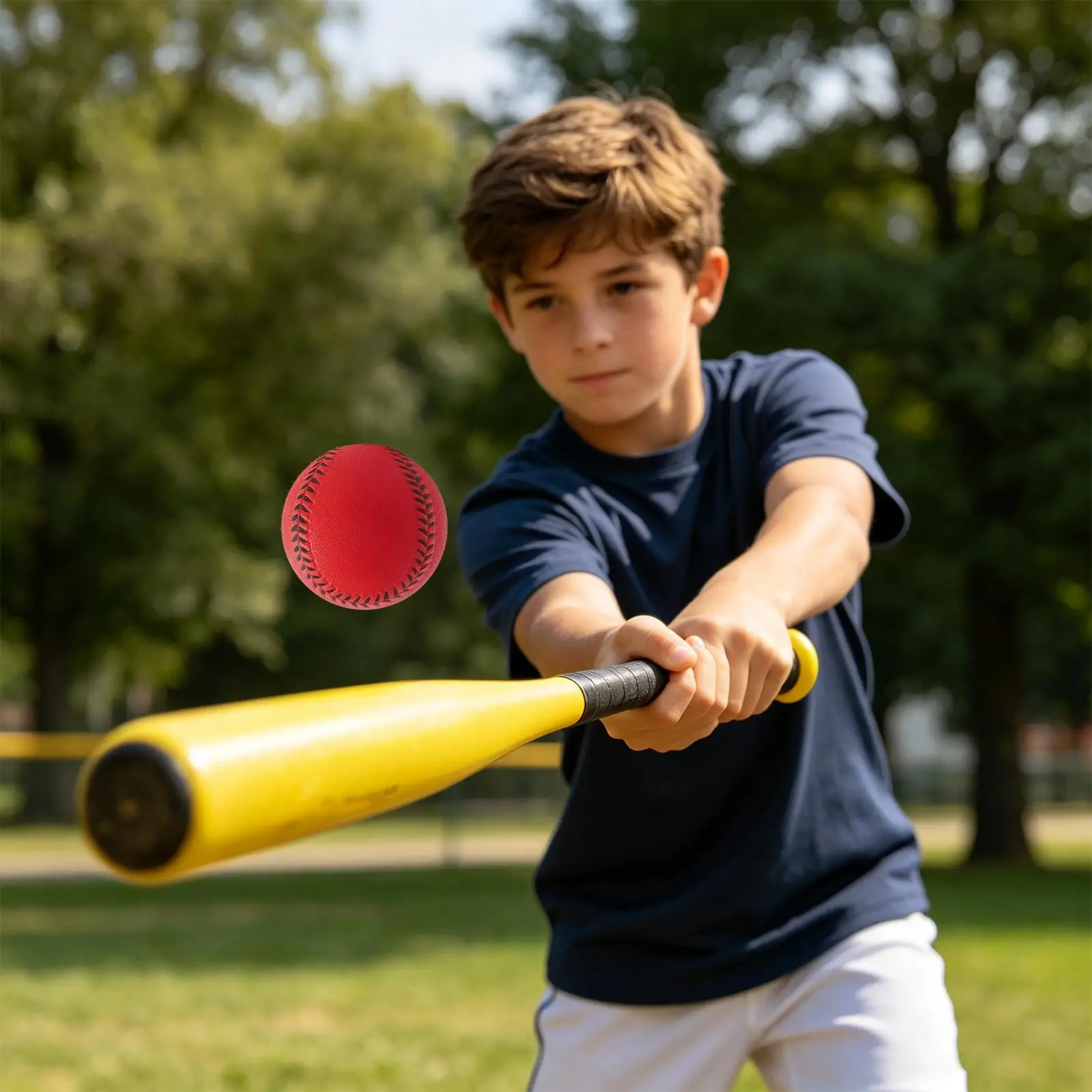 Indoor Baseball 6 Pieces Safe Soft PU Foam Throwing Toys Kids Practice Baseballs For Indoor Outdoor Backyard Beach Party Sports