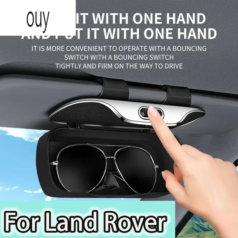 

For Land Rover Range Rover L322 Sport Discovery 1 2 3 4 Sunglasses Holder Sun Visor Clip On Metal Eyeglass Case Exclusive