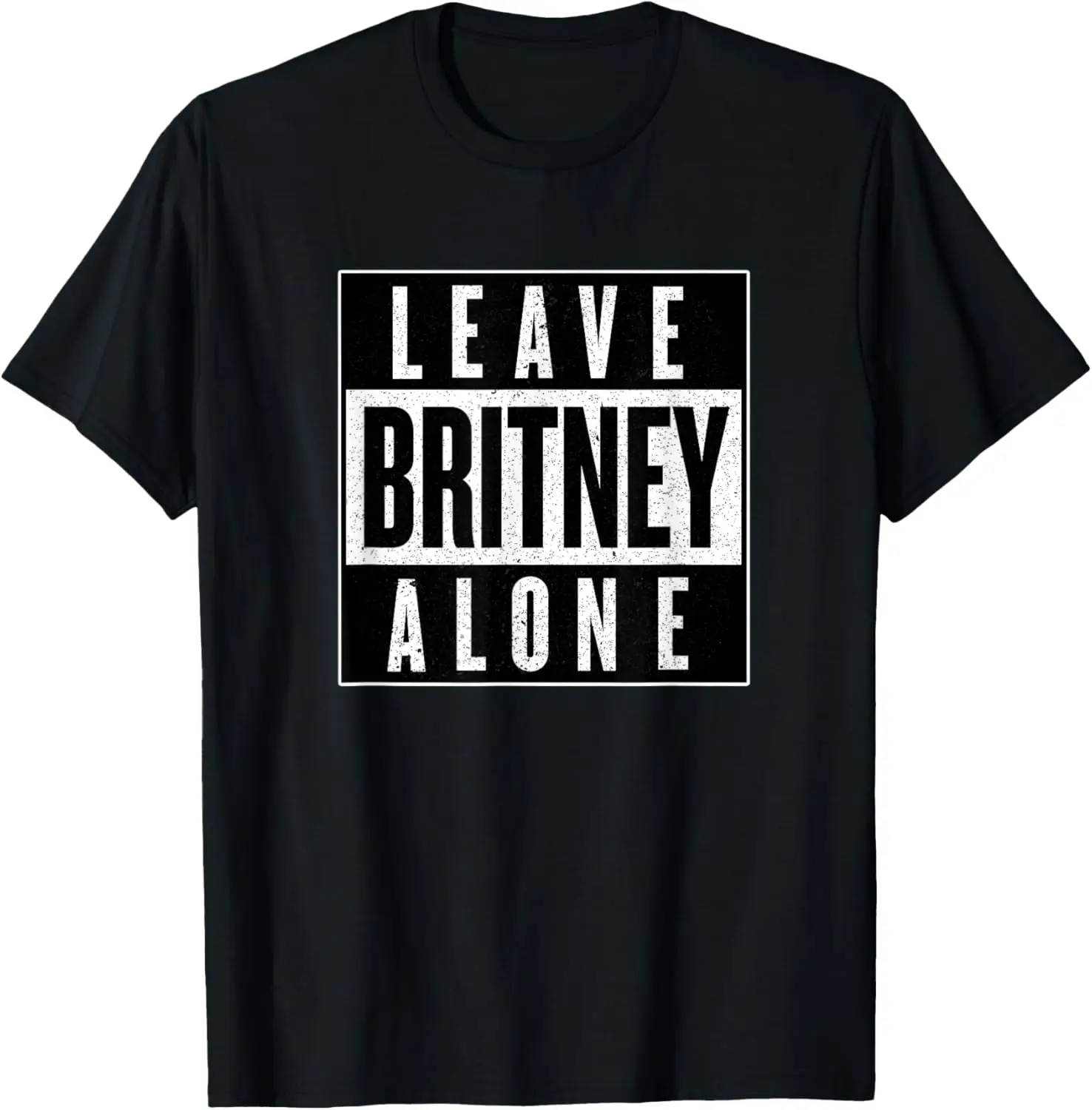 Leave Britney Alone T-Shirt 100% Cotton Trendy Y2K Short-Sleeve Tee – Soft, Quick-Drying, & Moisture-Wicking; Ideal Sports