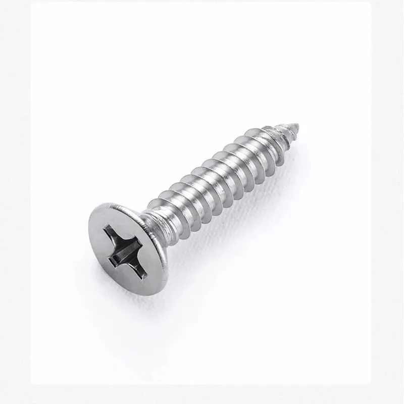 Flat Head Self Tapping Screw Phillips Drive Wood Screw 304 Stainless Steel M3.5*12/14/16/18/20/25/30/35/40/45/50/60/70/80/90/100