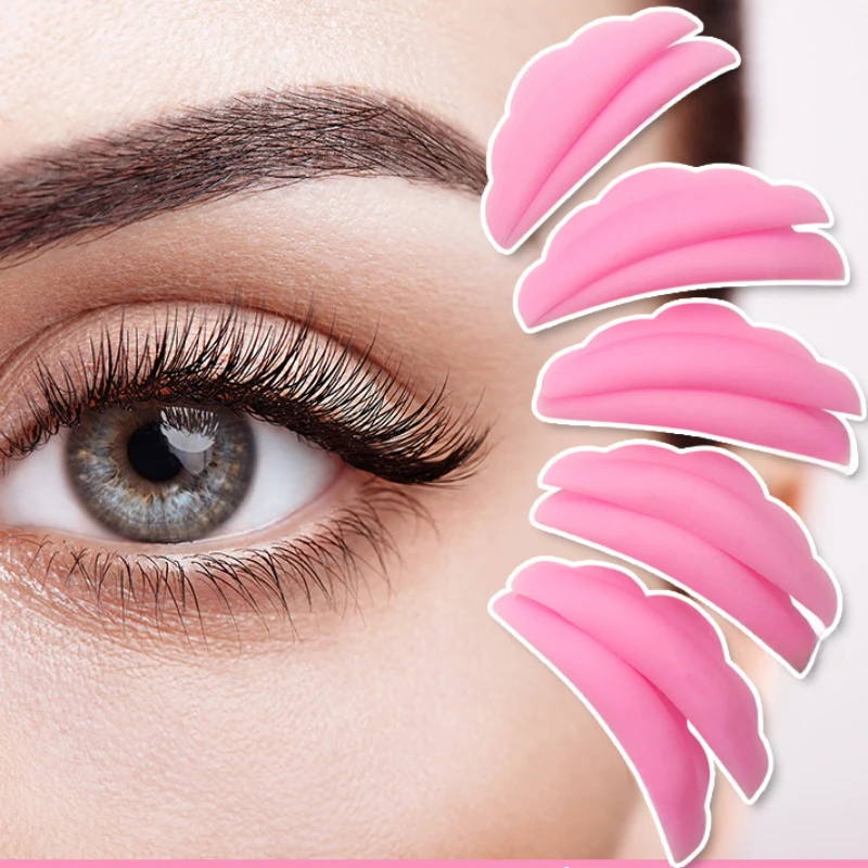 5 Pairs Silicone Curl Pads Set Colorful Eye Lashes Rods Shield Lifting 3D Eyelash Curler Accessories Applicator Beauty Tools New