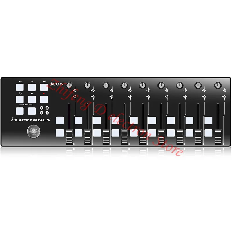 وحدة تحكم MIDI للتحكم في تسجيل متعدد المسارات تحت cubase، خلاط/خلاط التحكم، دعم البرنامج فوق Resolume 4.16