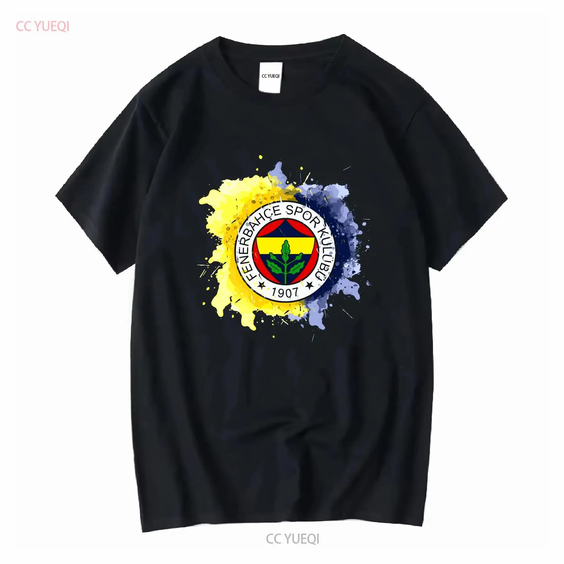 New Limited Dark Fenerbahce Istanbul Watercolor Design Classic T Shirt long or short sleeves vintage Washed fashion graphic