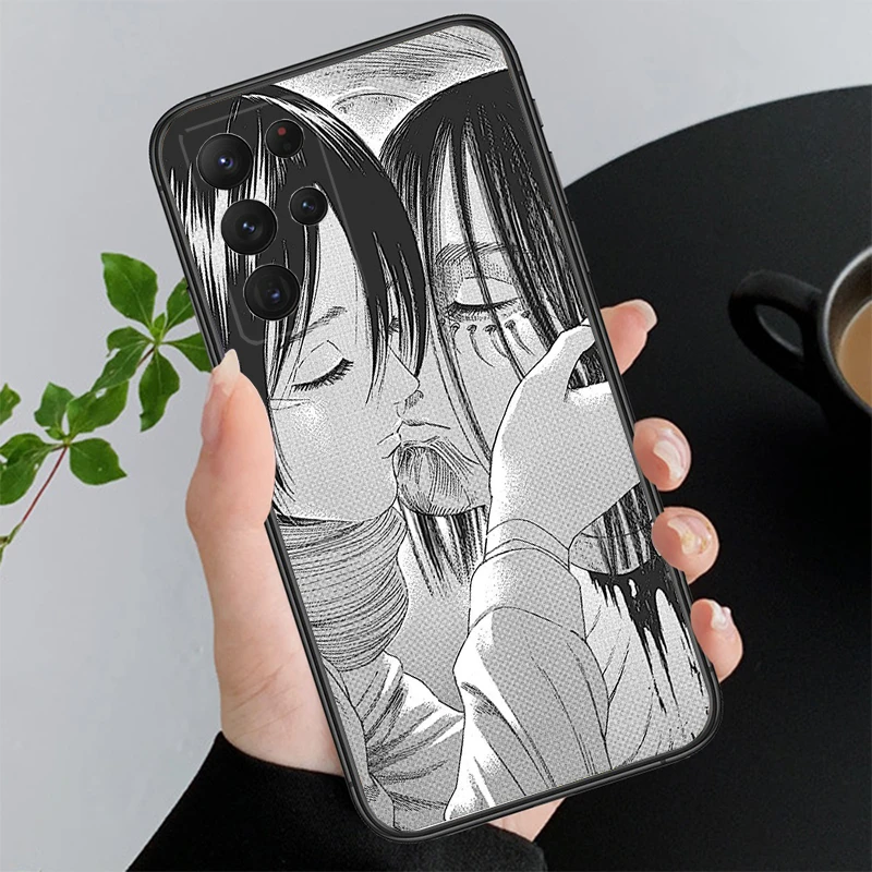 

Mikasa ackerman and eren yeager Phone Case For Samsung A55 A16 A56 A36 A35 A15 A53 A54 A33 A34 A25 A05S A52 A52S A14 A24 A26 A71