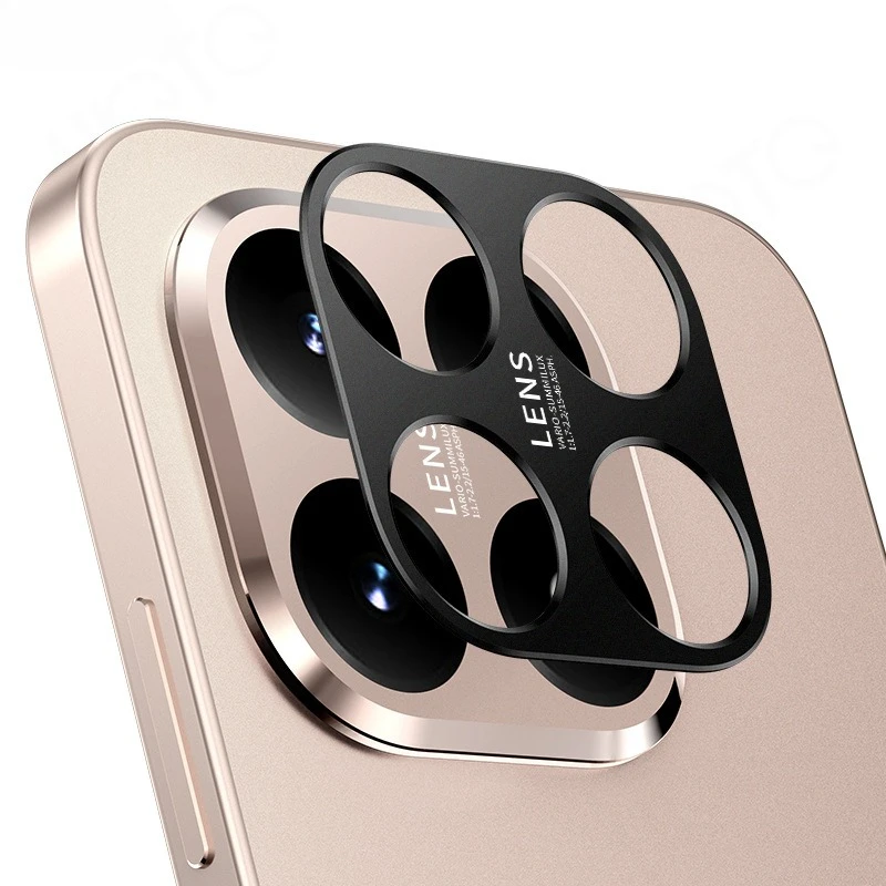 Protecteur de caméra pour Xiaomi 15T Pro, autocollant métallique creux en alliage d'aluminium pour objectif Xiaomi15T 15Tpro, Film de protection, cadre d'anneau