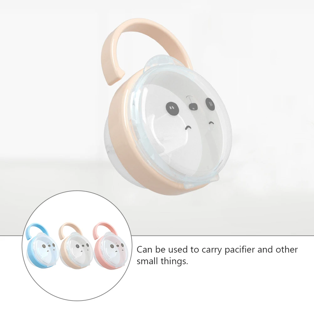 

3PCS Baby Pacifier Storage Box Transparent Pacifier Container Pacifier Holder Portable Infant Pacifier Case for Baby Infant (
