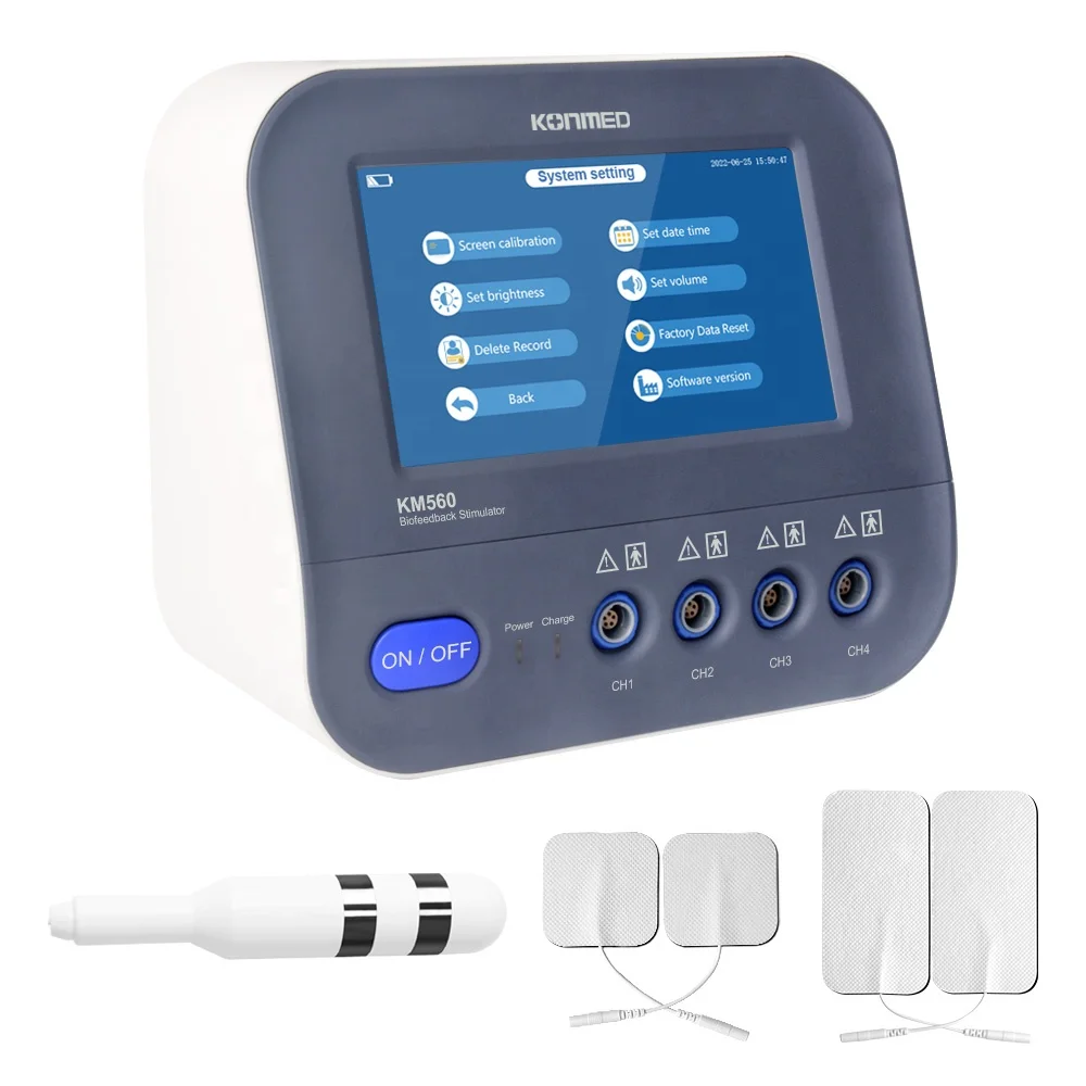 

For Portable Smart KM560-4 Metal ABS LCD Touch Screen Class II Biofeedback Pelvic Floor Muscle Stimulator for Therapy