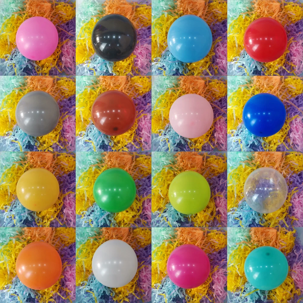 

100pcs Matte Balloons Wholesale 5/10/12inch White Transparent Blue Pink Ballons Wedding Happy Birthday Latex Balloon Decoration