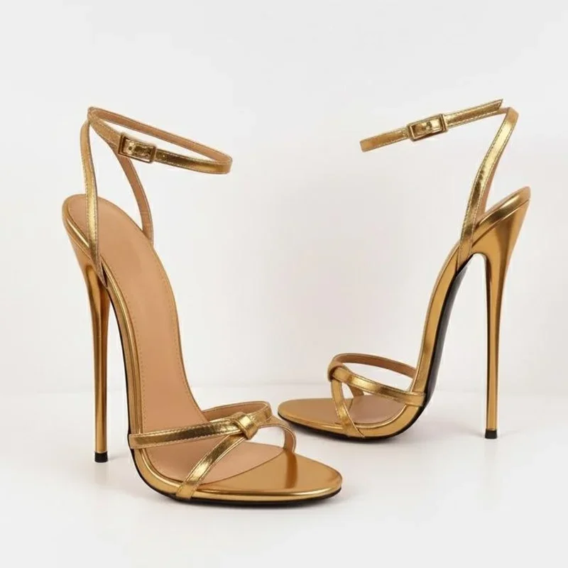Cirss Tied 16CM Super High Heels Sandalen Sexy Runde Zehenpartie Dünner Absatz Maßanfertigung Möglich Neuheiten Modische Damenschuhe
