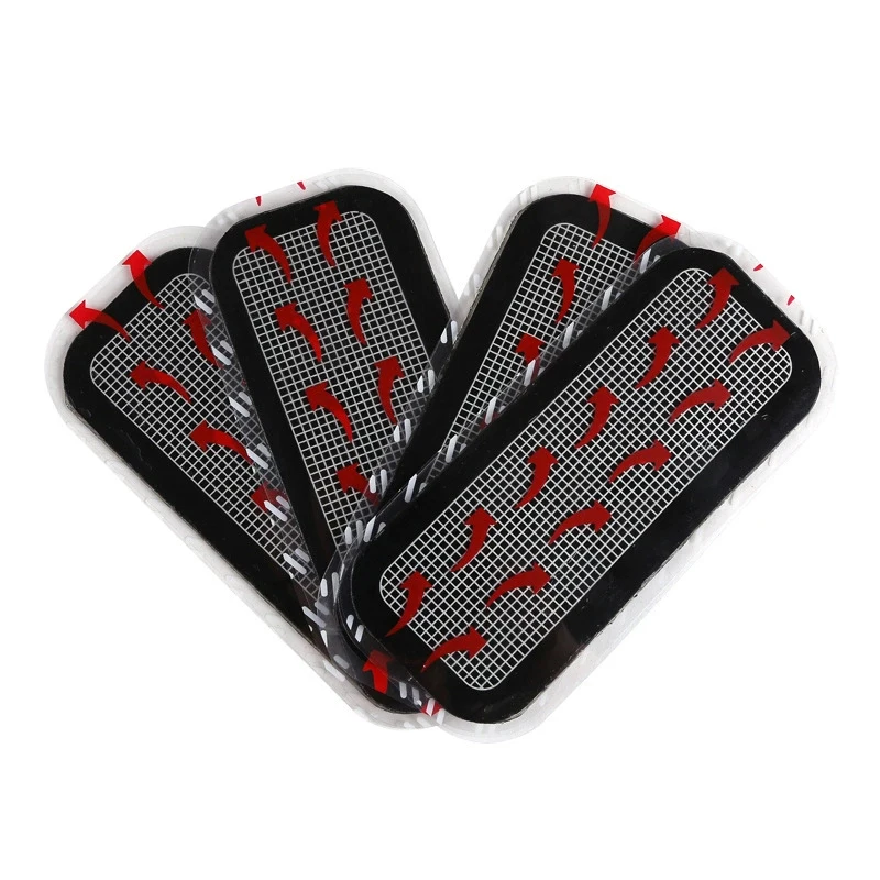 4 pçs remendos abdominais substituição folha de gel eletrodo almofadas elétrica estimulação muscular remendo excelente condutividade reutilizável