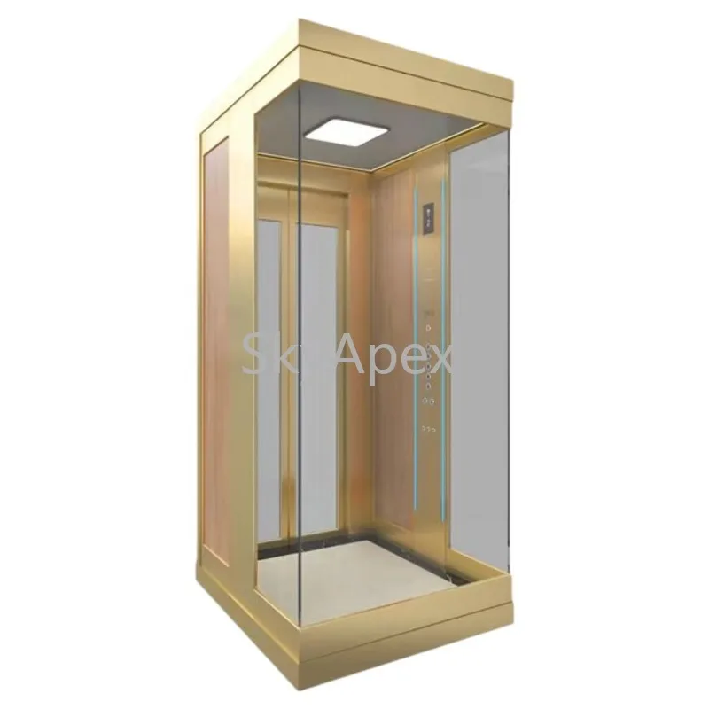 Custom Product 2 Person Mini Hydraulic Villa Outdoor Lift 300KG Load Safety Quiet Easy Install CE Certified Anti Fall Protection