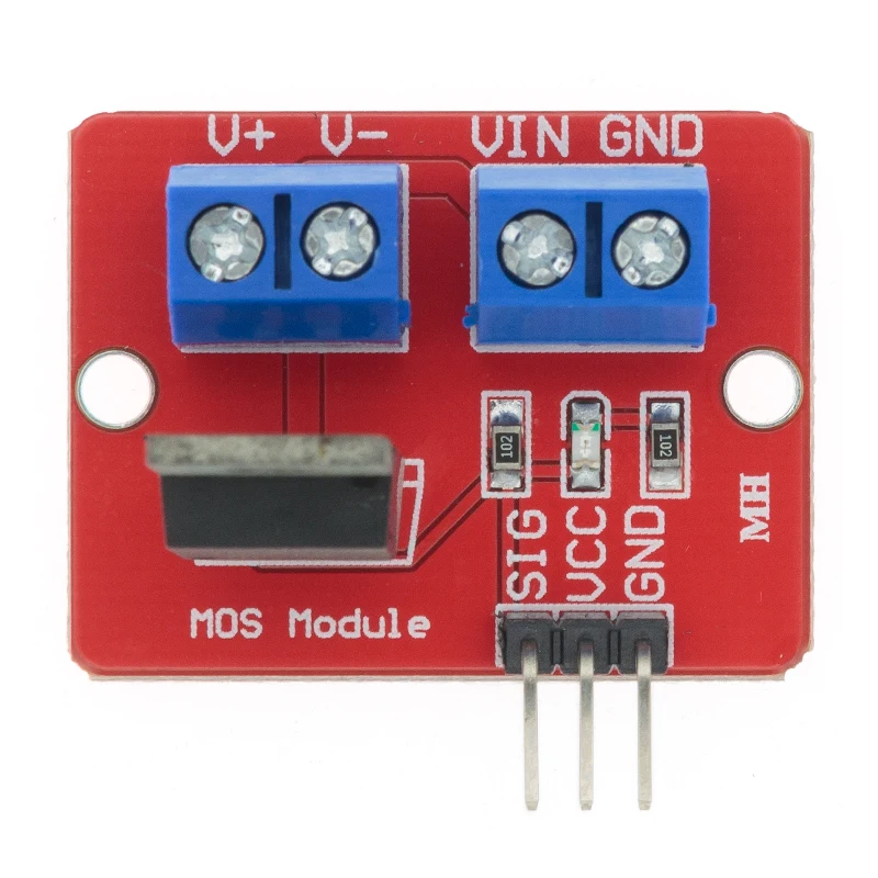 0-24V Top Mosfet Button IRF520 MOS Driver Module For Arduino MCU ARM Raspberry pi