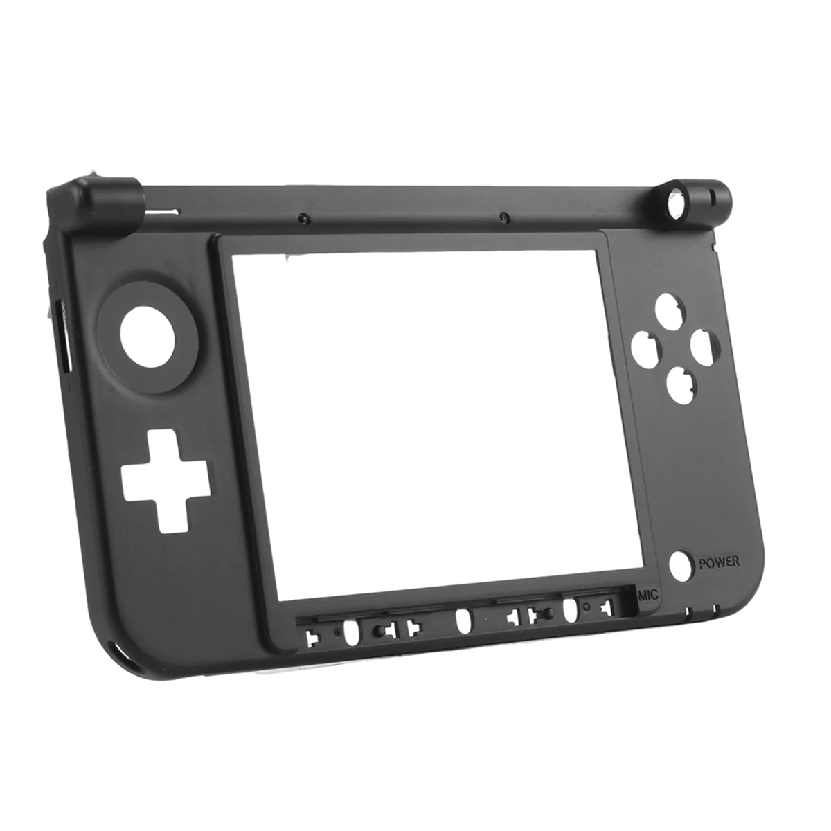 غطاء غطاء إسكان بديل الإطار الأوسط ، أسفل وحدة التحكم في الألعاب ، غطاء وحدة التحكم السوداء لنينتندي 3Ds Xl Ll