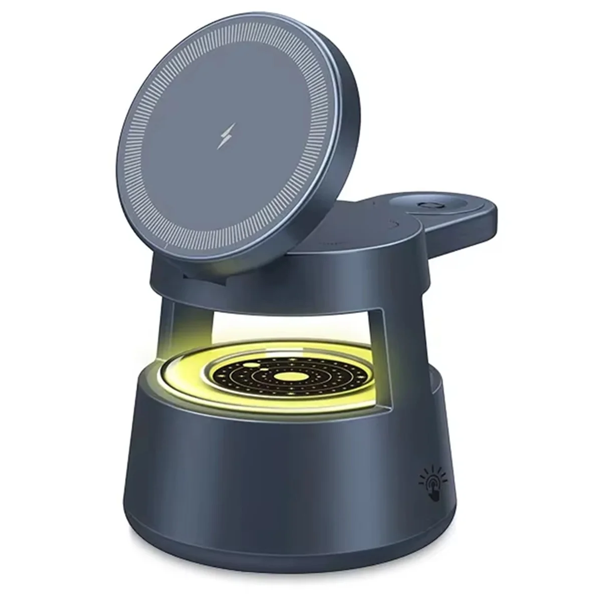 Bezprzewodowa ładowarka 5 w 1 Lampka nocna LED Głośnik Bluetooth do iPhone'a 16 15 14 Apple Watch 9 8 Airpods Pro