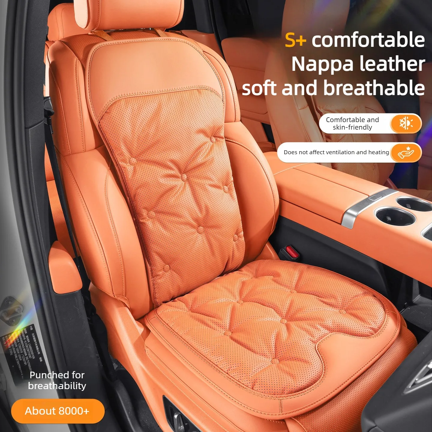 

Luxury Nappa Leather Car Seat Cover Universal Seat Cushion Full Set Car Accessories Interior Comfortable Car Seat Protection Pad