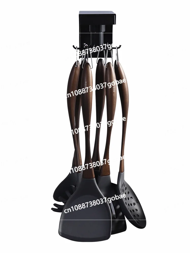 

Силиконовая лопатка для сковороды с антипригарным покрытием, набор кухонных принадлежностей, бытовой термостойкий дуршлаг, ложка для супа, лопатка для кухонной утвари