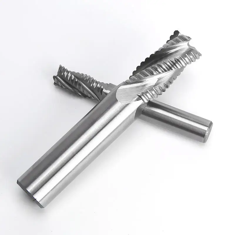 HSS-Schruppfräser, vollständig geschliffen, superharter, gezahnter Fräser, Hochgeschwindigkeitsstahl-Fräser für die grobe Bearbeitung von Stahl oder Aluminium – Detail 8