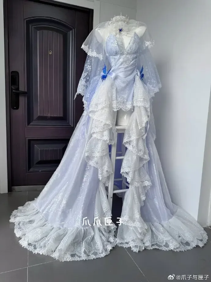 

Azur Lane Hms Cheshire Flower Marriage Wedding Dress Cosplay Costume Cos Game Anime Party Uniform Hallowen Play Role Clothes