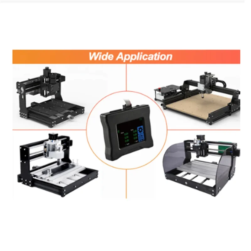 หน้าจอสัมผัสขนาด 2.8 นิ้วควบคุม CNC เครื่องแกะสลัก 3 แกนไดร์เวอร์แบบบูรณาการออฟไลน์ Controller สําหรับ 4540